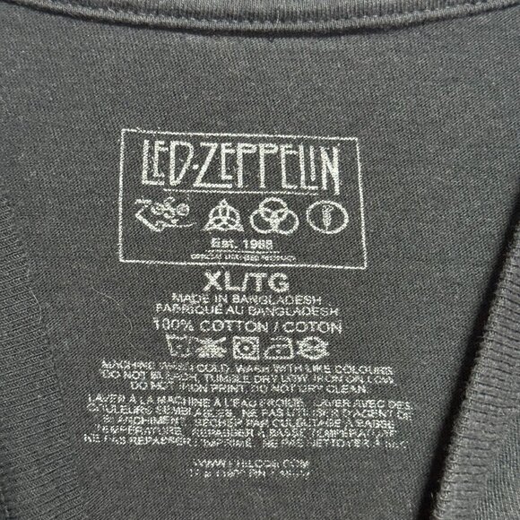 Led Zeppelin Shirt Black Stairway to Heaven Hermit Holding Lantern Women's XL - Picture 3 of 7